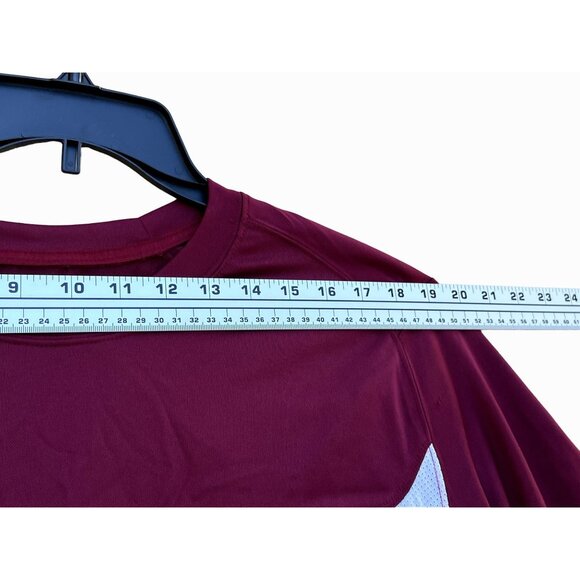 Nike - Men's Dri-Fit Long Sleeve T-Shirt - Burgundy - Extra Large - Picture 3 of 12